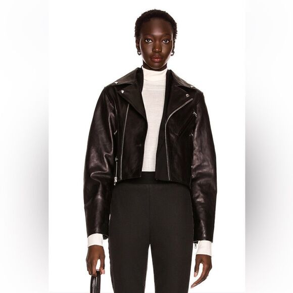 RtA Jackets & Blazers - $1395 RtA Black Leather Moto Jacket Saige Biker FWRD Designer Motorcycle Sz XS